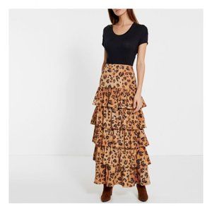 Mara Hoffman Marzia Leopard Skirt, Size 6